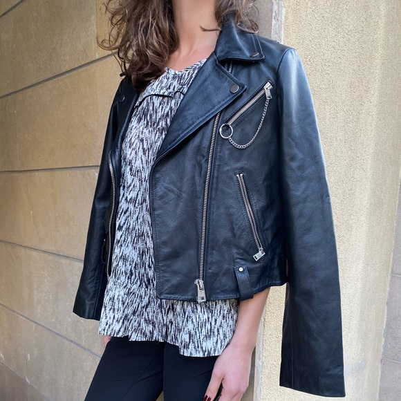 Maje Jackets & Blazers - Maje Leather Jacket